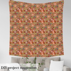 Feelyou Paisley Fabric By The Yard Colorful Boho Paisley Floral Upholstery