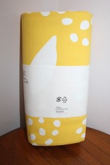 IKEA BUSKOPUNTIA FABRIC 100% COTTON ABSTRACT FLORAL GOLDEN-YELLOW MLT 59″ x 118″