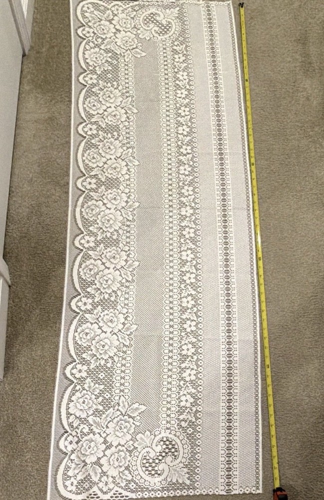 Ivory Floral Lace Sheer (2 Pieces) New-Vintage-Beautiful