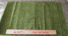 1 yard x 44″ Quilt Fabric MBT, TM Green Leaf Vines Dusting of Gold Shiny