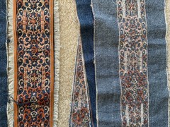 Embroidery Jacquard Trim for sewing ,Denim Trim, 2.33 yards, wide 6 “; 3.5”