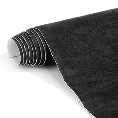 Suede Wrap Self-Adhesive Black Suede Car Interior Wrap 17In X 70In Microfiber Fe