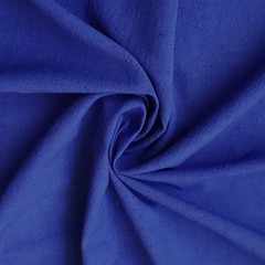 Royal Blue Cotton Linen Fabric By The Yard, 42 inches width Blue Cotton Fabric