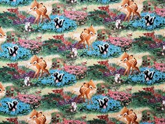 1 Yard Disney Bambi’s First Year Thomas Kincade 100% Cotton Sewing Fabric Deer