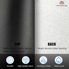 Tela de Cuero Sintetico 54×36 1 Yarda Resistente Impermeable Tapiceria DIY Negra
