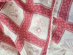 Vintage Kid’s Sun Bonnet Sue/ Sam Rooster Squirrel Tulip Cottagecore Fabric 4Yd