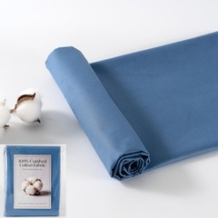 100% Combed Cotton Fabric by The Yard, 66 inches Wide, Premium Soft Breathabl…
