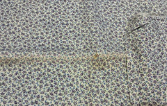 Lot of 3 Vintage Purple Flowered Cotton Calico Feed Sacks Quilting Crafts Sewing