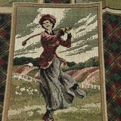 6 Golf Tapestry Upholstery Fabric Samples Vintage Modern Designs Golfing Pillow