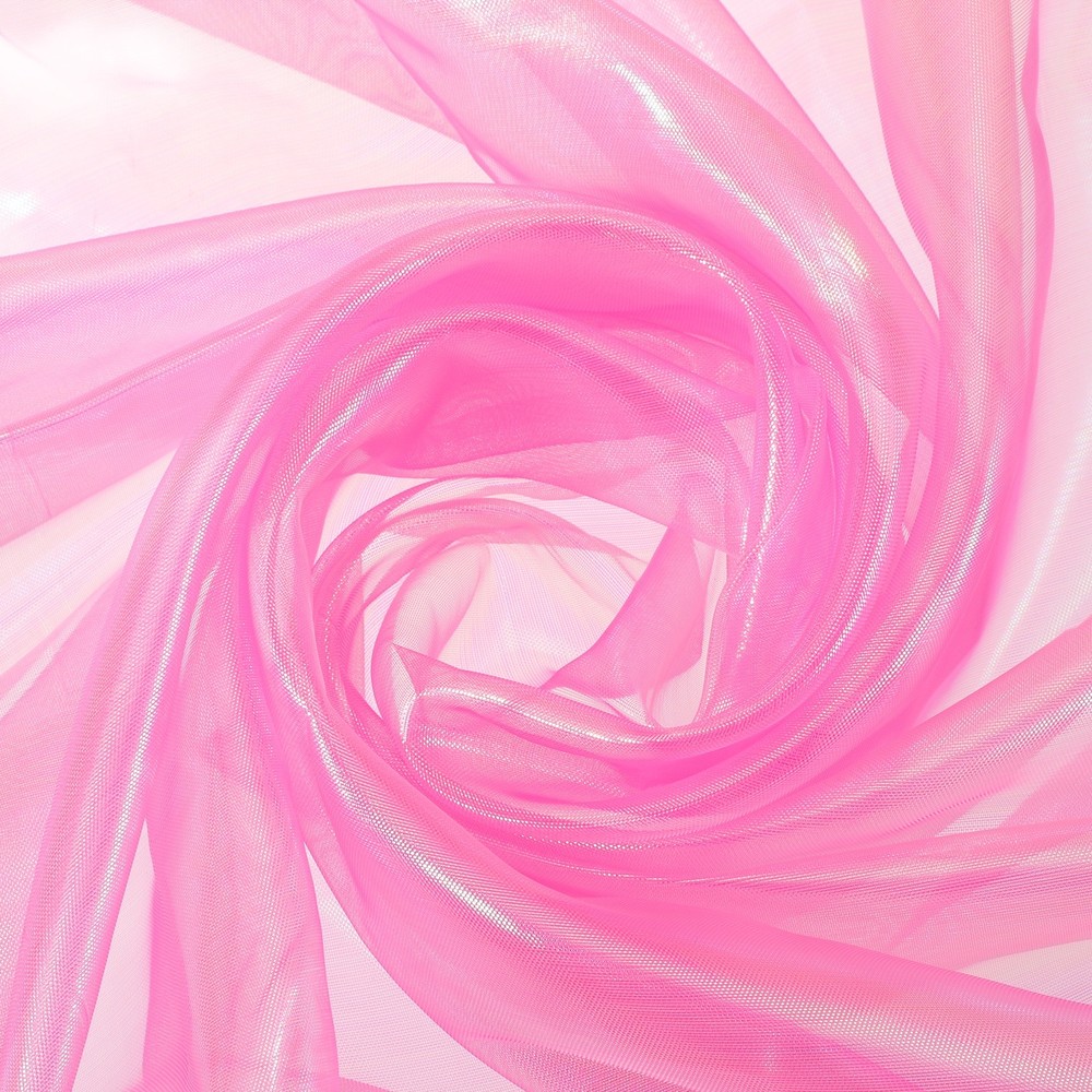 10 Yards x 59″ Clear Iridescent Organza, for Pink Red Laser
