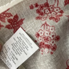 Pottery Barn Fabric 5yds X 54”Toile Linen Cotton Martine French Country Bedding