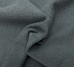 SHERPA GRAY GREY FAUX LAMB SHEEP WOOL FUR TEXTURED FABRIC BY 1/2(0.5) YARD 56″W
