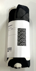 Ikea STRECKFLY Pre-cut Fabric Textile 59×118″ Black/White Curtains 905.690.40