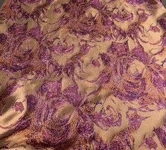 Purple Gold Copper Metallic Brocade Fabric 60” Width Sold By The Yard