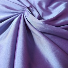 Periwinkle Pink Blue Light Weight Crisp Faux Silk Taffeta Fabric 58″ By The Yard