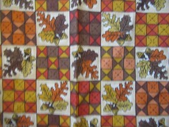 “Harvest Time” FALL LEAVES COTTON Fabric Hegdahl General Fabrics 1Y3″X44″