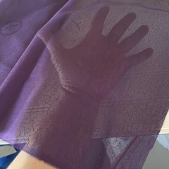 SILK PURPLE FABRIC 10 Yards x 21 Inches Wide or 360 Inches x 21 Wide