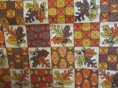 “Harvest Time” FALL LEAVES COTTON Fabric Hegdahl General Fabrics 1Y3″X44″