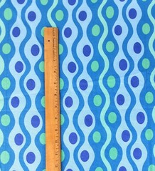 Braemore Designs Cotton Twill Fabric Blue green waves Home Decor crafts 56″×1.5y