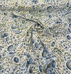 Sunbrella Arboretum Bluebell 146758-0002 Outdoor Upholstery Fabric By the yard