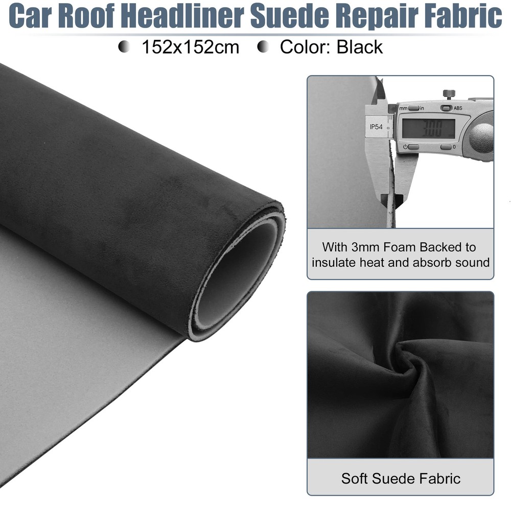 Suede Headliner Fabric for Car Truck Interior Trim Replacement 200x152cm