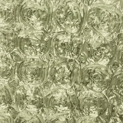Paige SAGE 3D Floral Polyester Satin Rosette Fabric by the Yard – 10028