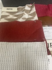 Fabric Samples Square Jab, Kufri, Carlucci Lot of 70 PC Multi Color Design