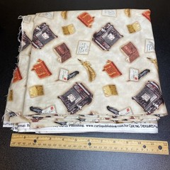 2.5yds Quilt Fabric Saturday Evening Post, Mailbox Letters To Santa, Good Boys