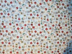 THREAD SPOOLS OF THIMBLE NEEDLES THREADER MORE ON BLUE COTTON FABRIC FQ