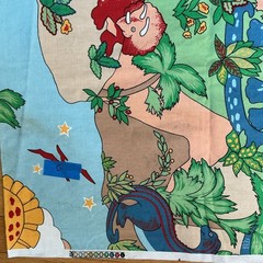 VNTG House ‘N Home LAND OF DINOSAURS Drapery Fabric, 5 Yds 17”x 44”,Thick, READ