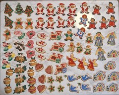 Fabric Pieces Christmas Holiday Cotton Squares Mixed Print Bundle Quilting 167pc
