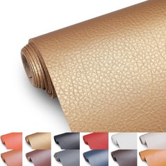 Faux Leather Fabric, 55″ Wide Upholstery Fabric by The Yard Marine Vinyl Fabr…