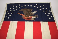 VTG 1991 Fabric Traditions Bald Eagle USA Flag Panel 34″x 46″ Banner Patriotic