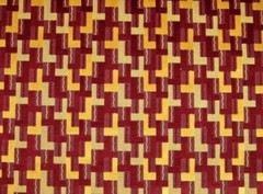 LEE JOFA G P J BAKER Deco Geometric Grospoint Cut Velvet Upholstery Fabric 5 YD