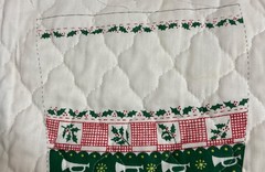 Vintage Spring Mills 2 Christmas Stocking Cut Sew Quilt Fabric Panel 4640