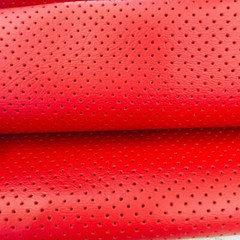 Quilted Vinyl Faux Leather Sponge Fabric Perforated Car Upholstery Material DIY