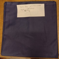 Dark Blue / Navy Cotton & Polyester Cloth 1 1/2 Yds 42″ Across