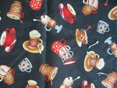 SMALL SPECIALTY COFFEE CUPS ESPRESSO ICED DRINKS BAR COTTON FABRIC FQ