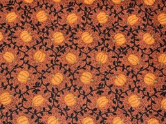 1/2 Yd Camp Thimbleberries Treats No Tricks RJR Cotton Fabric Pumpkins Vines