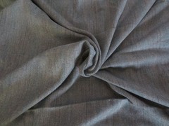 5196. Soft GREY HERRINGBONE Wool or Wool Blend FABRIC – 60″ x 1-3/4 yds.