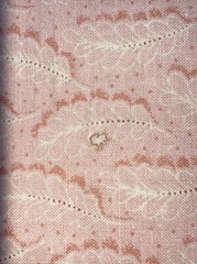 Cotton Fabric Light Pink Feathers 35″ x 44″ Width **AS IS**
