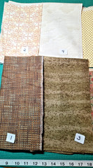 Your Choice Pieces, 1/4 Yds OR FQs Cream Tan Brown Floral cotton quilting Fabric