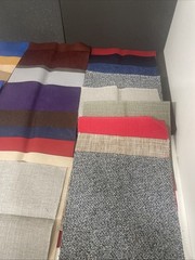 Fabric Samples Square Jab, Chivasso, Carlucci Lot of 90 PC Multi Color Design