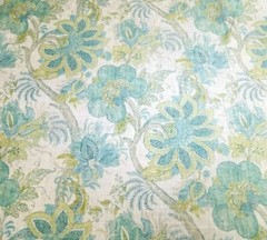 Dartmouth in Mineral BTY Richloom 55% Linen / 45% Rayon 54″ Wide Floral