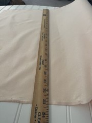 SILK PEACH CREAM FABRIC 5 Yards x 22 Inches Wide or 180 Inches x 22 Wide