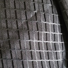 7 Yards Black Gray Textured Geometric Jacquard Fabric