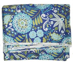 Cotton Fabric By the Yard, Blue Floral Westminster Fibers Dena Little Azalea