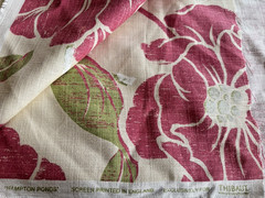 Thibaut Hampton Ponds Fabric Pink Floral/Flowers Pattern 54″ x 77″