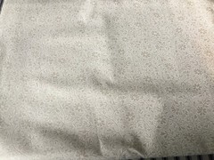 17.5” x 42”Cotton QUILTING SEWING FABRIC taupe leaves on light tan background