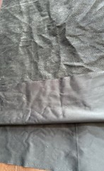 Black Pebble Grain Upholstery Vinyl Fabric 56 x 110 Faux Leather Heavyweight